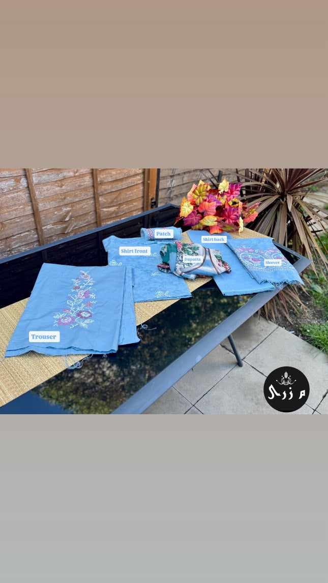 3 Piece Unstitched Suit