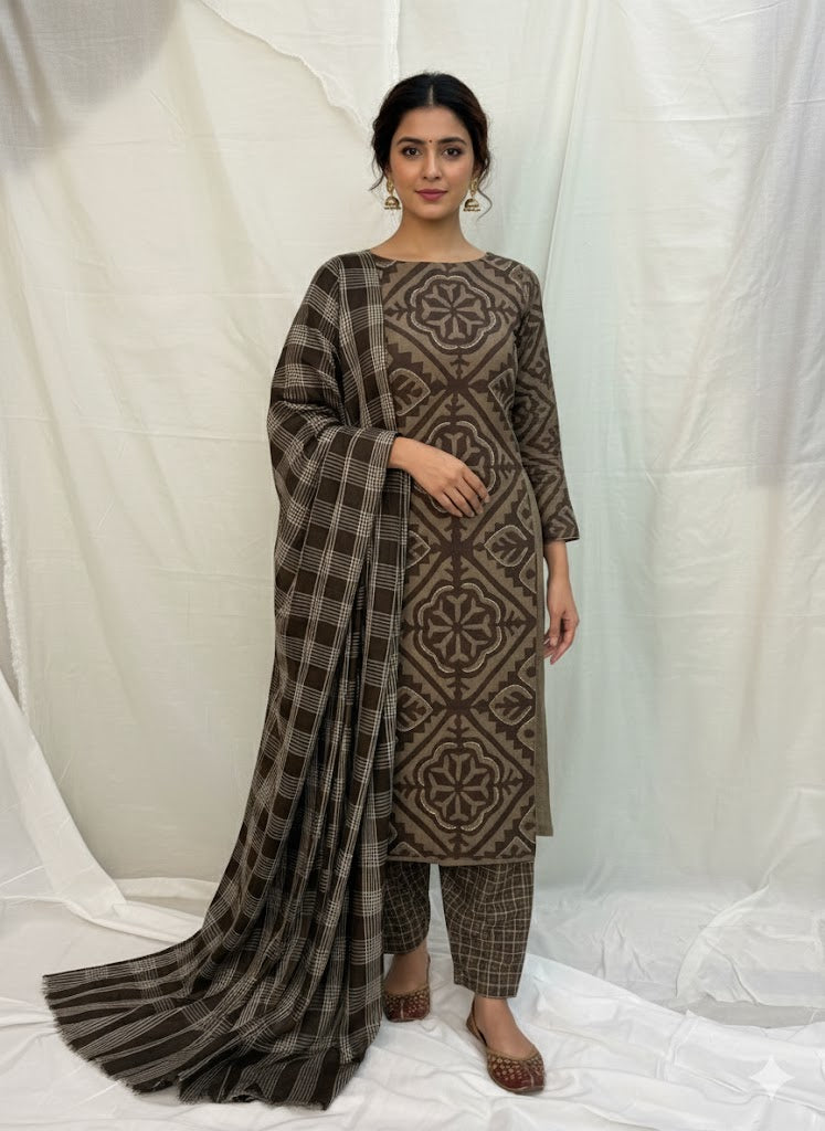 Bhoora Patti Kaari - 2 PC Unstitched