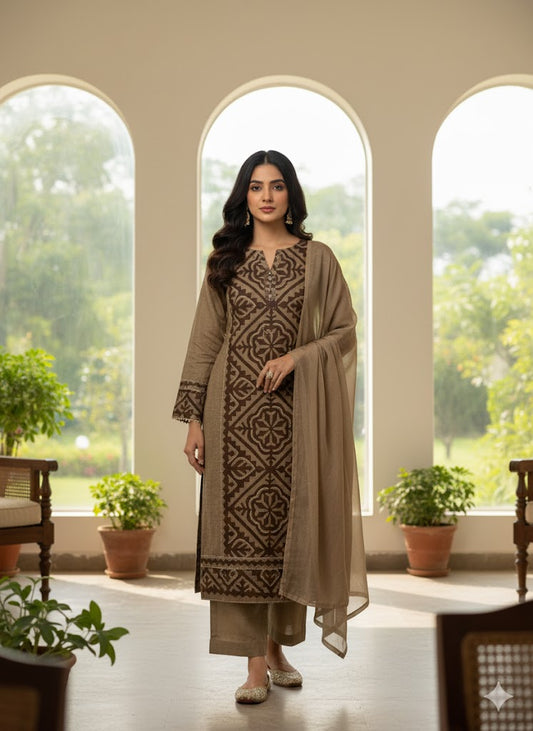 Sehraai Rait Kurta - 1 PC Unstitched