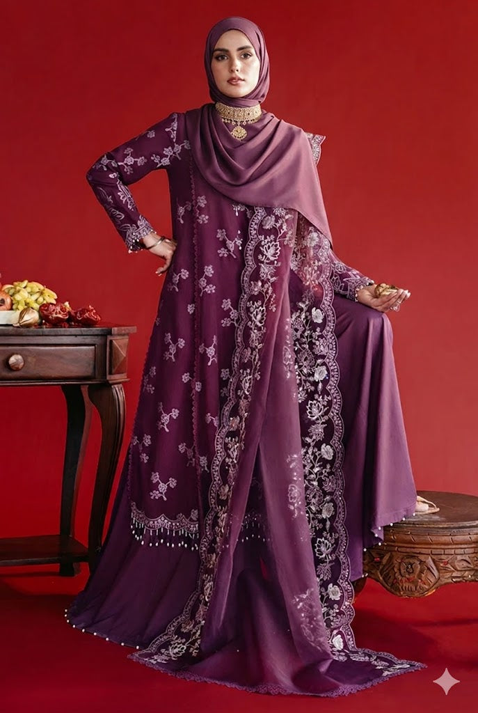 Cross Stitch | Eid Lawn Edit 26 | DEEP FLARE